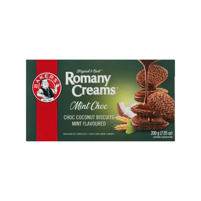 Bakers Romany Creams Mint Choc 200g