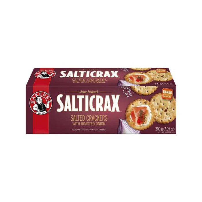 Bakers Salticrax Crackers with Roasted Onion 200g