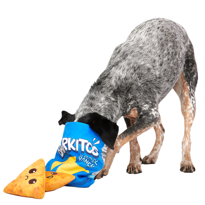 BARK Drool Ranch Chips Plush Enrichment + Multi-Part Dog Toy