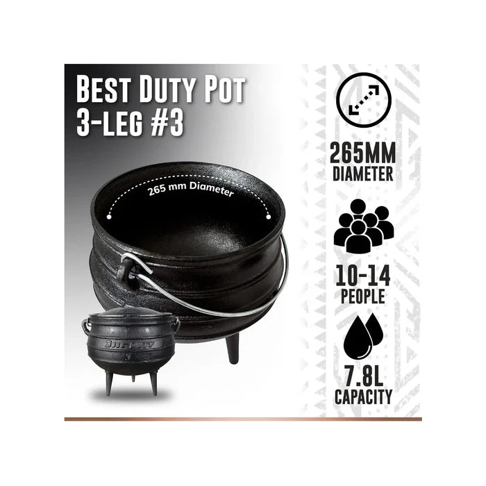 Best Duty - Potjie No.3 - 3 Legged