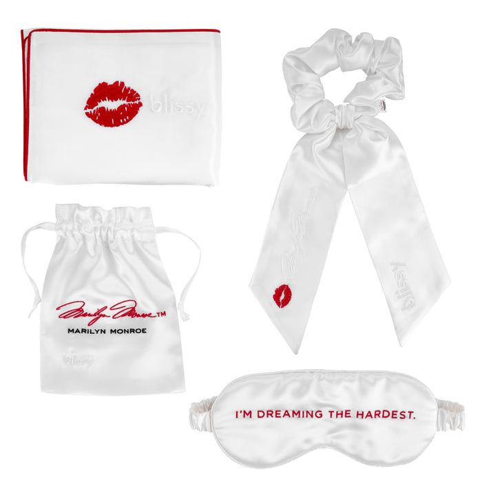 Blissy Marilyn Monroe™ Silk Blissy Dream Set Detail – Queen