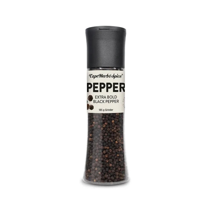 Cape Herb & Spice - Large Grinder Black Peppercorns 185g