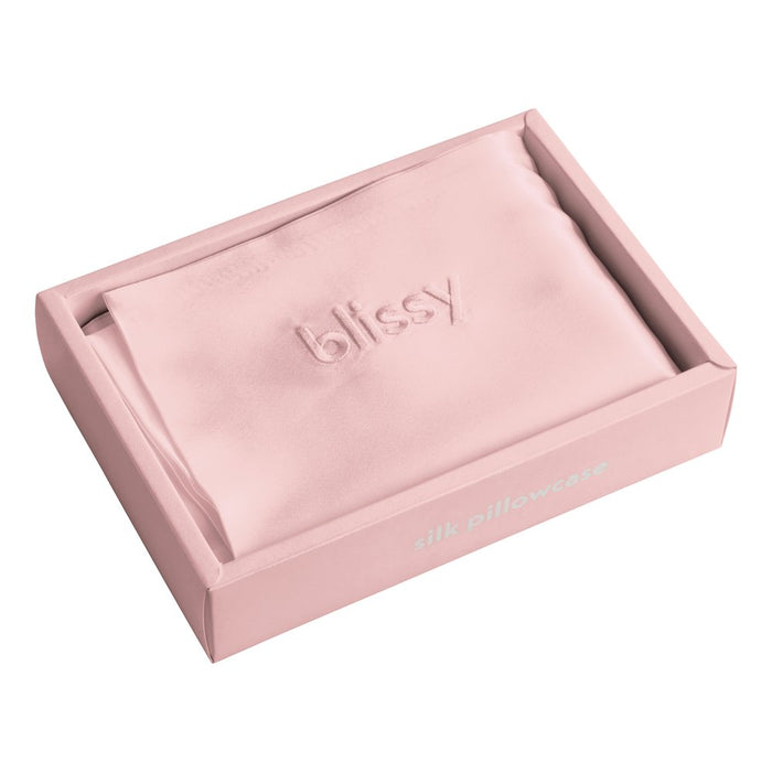 Blissy Mulberry Silk Crescent Pillowcase – Pink King