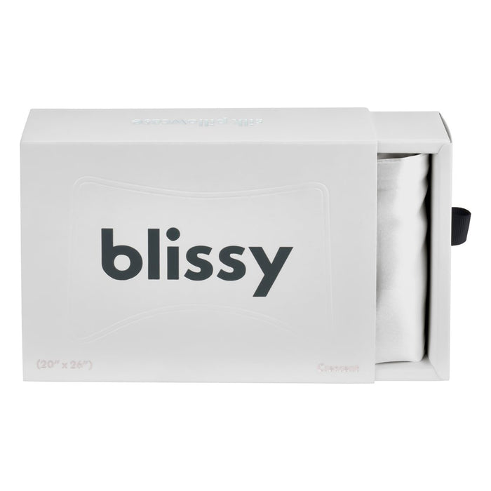 Blissy King Silver Crescent Pillowcase Lifestyle – Mulberry Silk