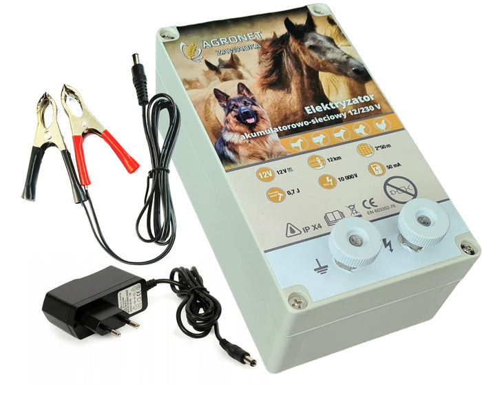 Elektryzator 230/12V Agronet AS200 Dual 0,7J - Cavalo