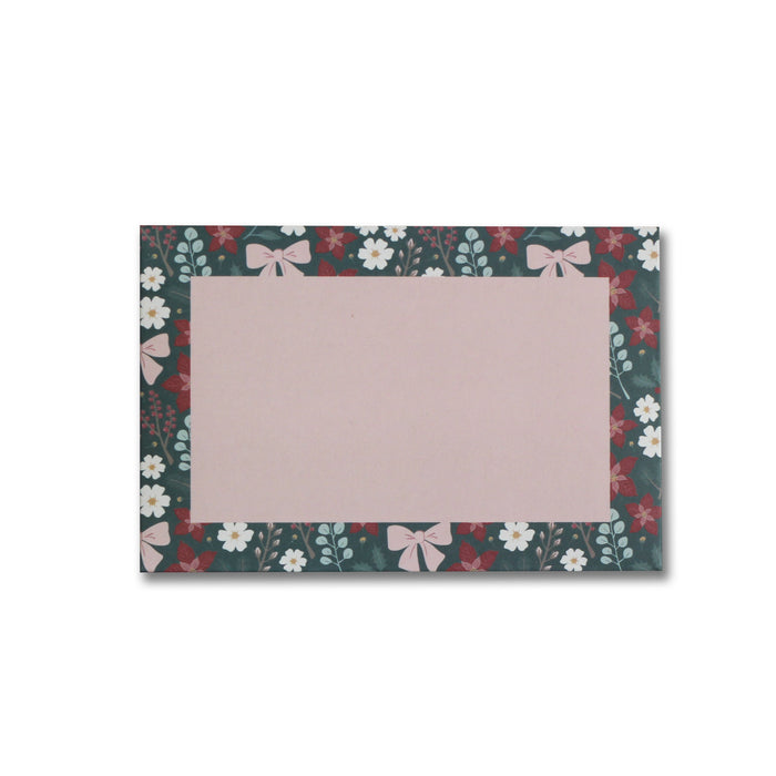 Festive Floral "JOY" Holiday Gift Card Envelopes 6Pk | Christmas Gift Card Holders