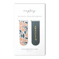 French Peaches  « Gratitude » Signets Magnétiques / Magnetic Bookmarks (Ensemble de 2) — Pour Livres, Journaux et Agendas