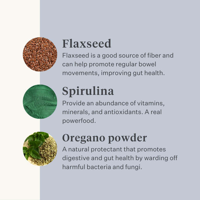 horse pony gut colic gas stomach ulcers probiotics prebiotics flaxseed diarrhea watery feces soft feces | localization: EN