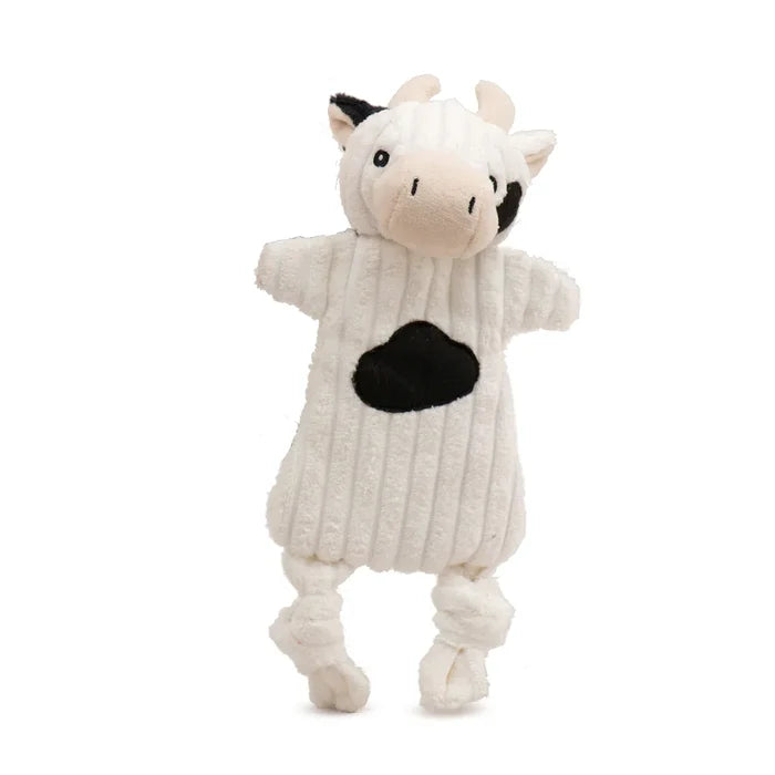 HuggleHounds Barnyard HuggleFlatties™ Assorted Durable Plush Dog Toys