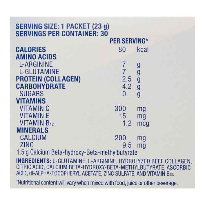 Juven Unflavored Powder With Collagen 0.81 oz. Individual Packet