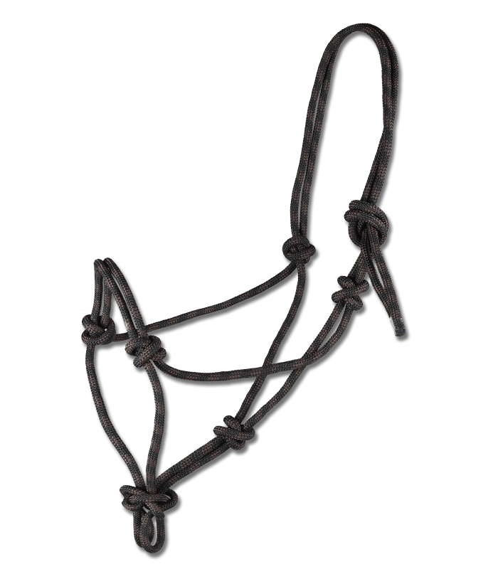 Kantar sznurkowy Waldhausen Knotted Halter Black/Brown