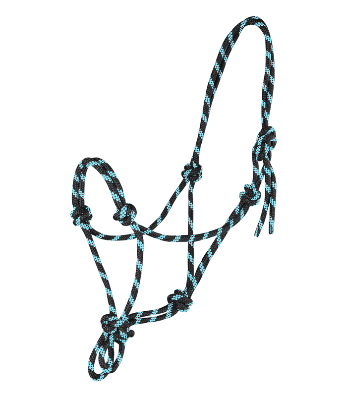 Kantar sznurkowy Waldhausen Knotted Halter Black/Mint