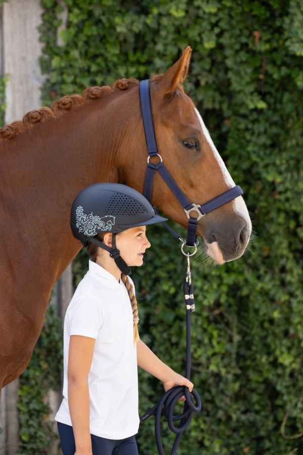 Kask jeździecki Beauty 2.0, szary Covalliero