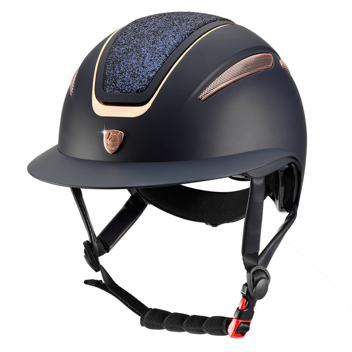 Kask jeździecki Tattini Ariete Pink Gold - Cavalo