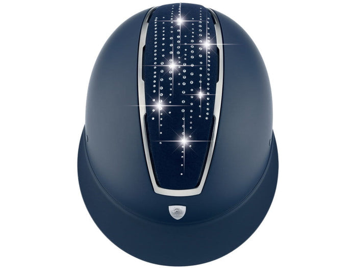 Kask jeździecki Tattini Crystal Storm M 55-57 czarny - Cavalo