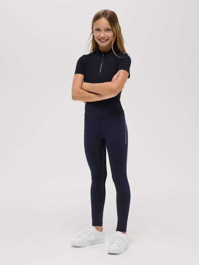 Legginsy młodzieżowe Tommy Hilfiger Devon Full Grip Desert Sky