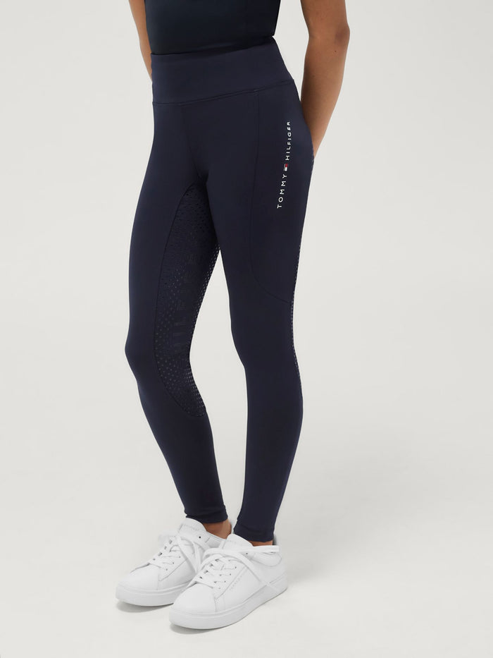 Legginsy młodzieżowe Tommy Hilfiger Devon Full Grip Desert Sky