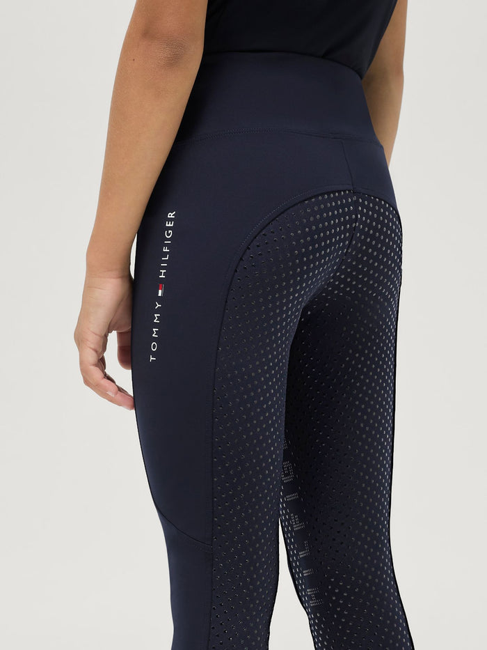 Legginsy młodzieżowe Tommy Hilfiger Devon Full Grip Desert Sky