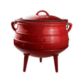 LK’s Potjie - Enamel Red No.3 - 3 Legged