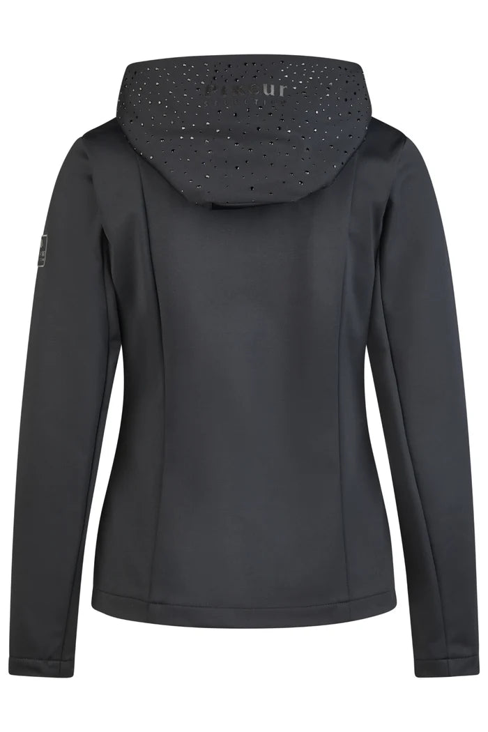 PIKEUR bluza polarowa z kapturem na zamek FLEECE JACKET black SS 2026