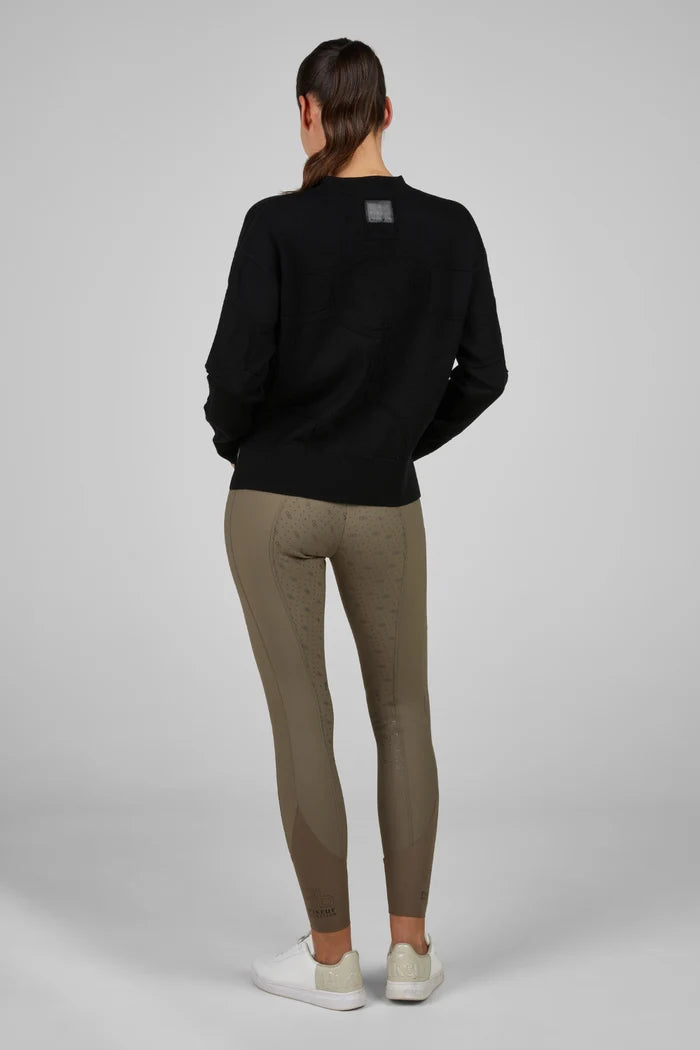 Pikeur Bluza  Knitted Pullover 8286 Selection A/W 2025 Black - Cavalo