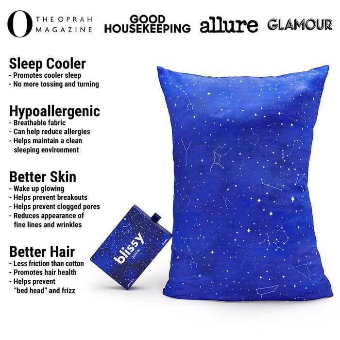 Night Sky Mulberry Silk Pillowcase – Blissy Queen