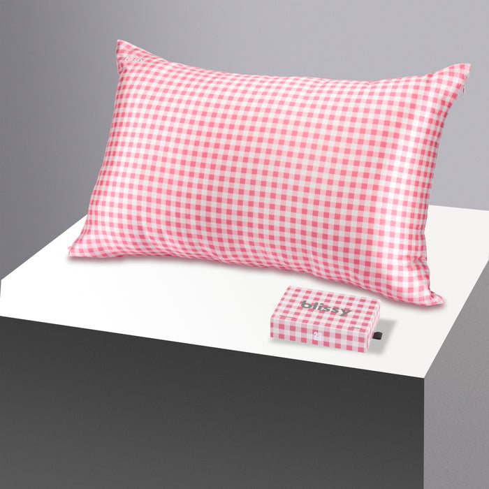 Pillowcase - Rose Gingham - King