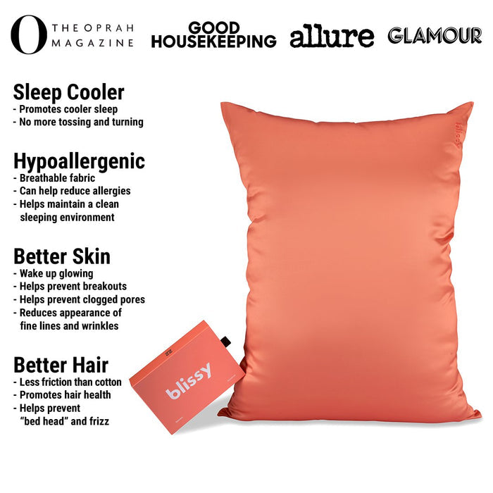 Sunrise Mulberry Silk Pillowcase – Blissy Standard