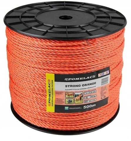 PASTUCH PLECIONKA LINKA POMELAC STRONG ORANGE 5MM - Cavalo