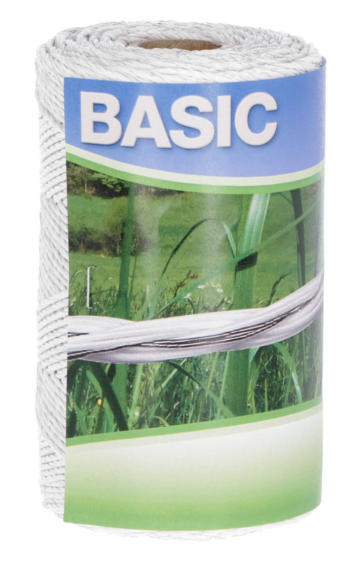 Plecionka ogrodzeniowa BASIC, 250 m, biała, Kerbl - Cavalo