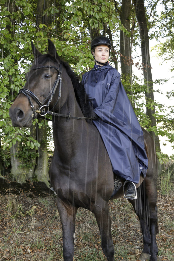 Ponczo jeździeckie przeciwdeszczowe niebieski Covalliero - Cavalo