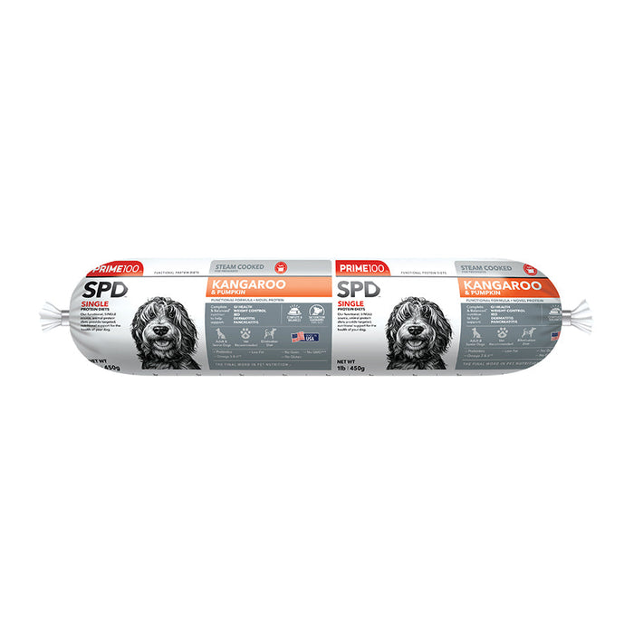 Prime100 SPD™ Fresh Roll Kangaroo & Pumpkin Dog Food