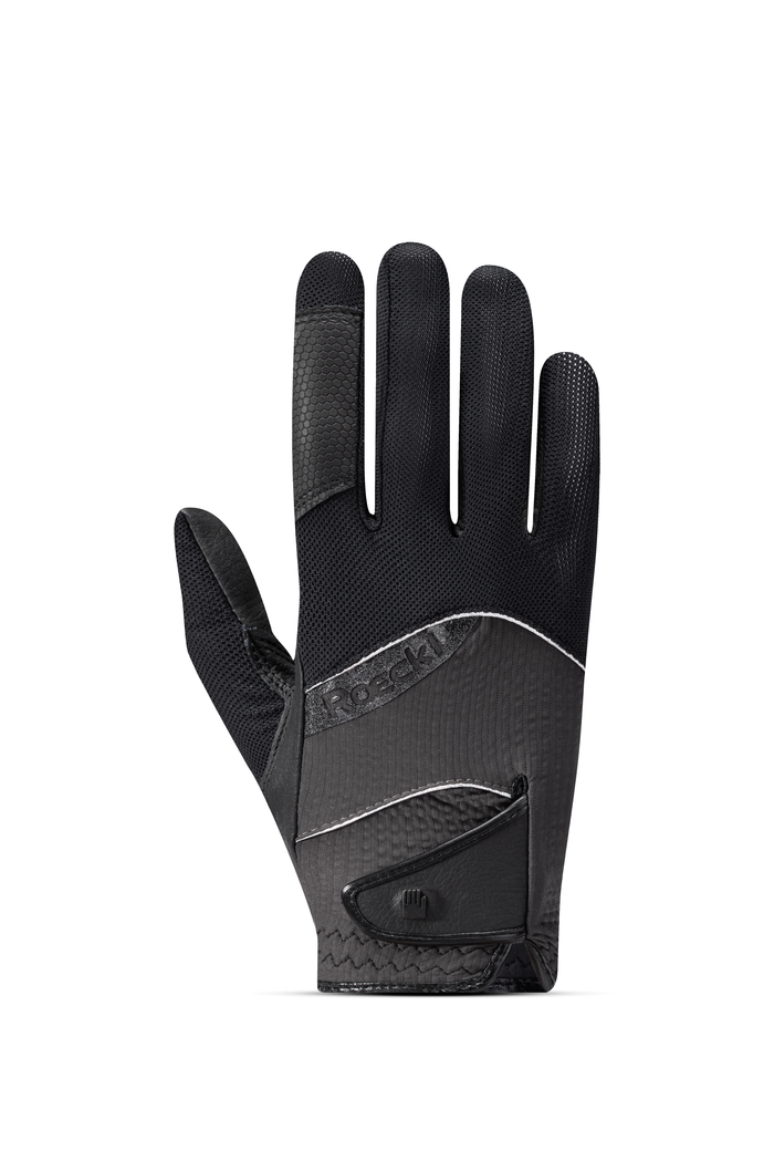 Roeckl Sports Rękawiczki jeździeckie MILLERO 01-310027 Black/volcanic ash