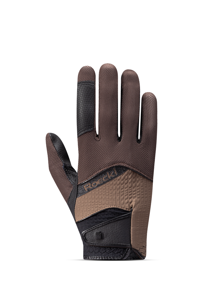 Roeckl Sports Rękawiczki jeździeckie MILLERO 01-310027 Dark Mocha/Choco Milk