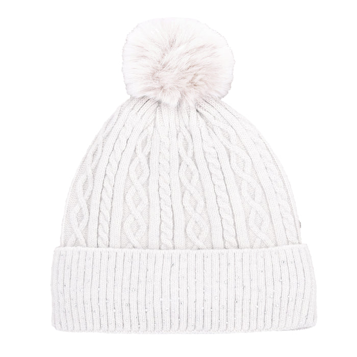 Schockemohle A/W 26 Czapka beanie glamour silver