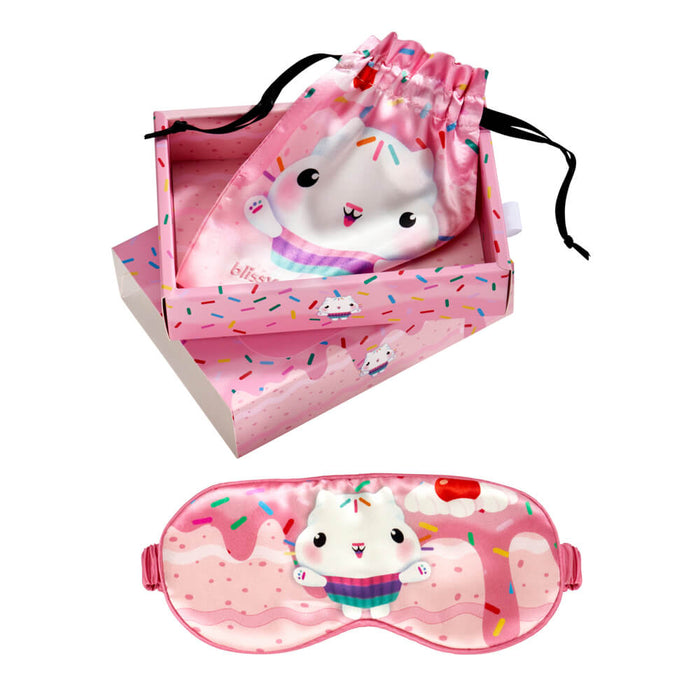Gabby'S Dollhouse Sleep Mask Close-Up – Blissy 22 Momme Silk
