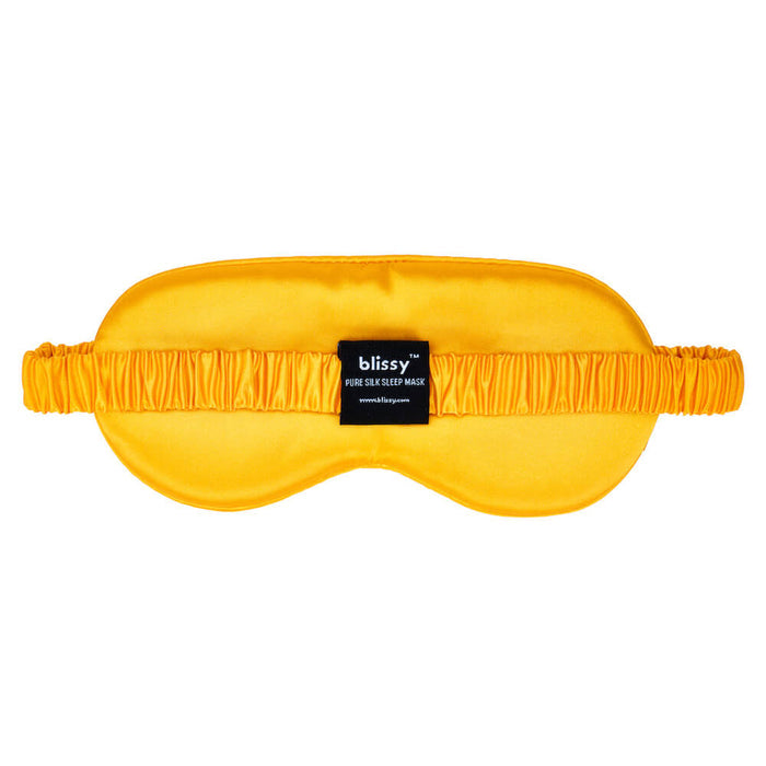 Blissy Sleepyhead Minion Silk Sleep Mask Detail –