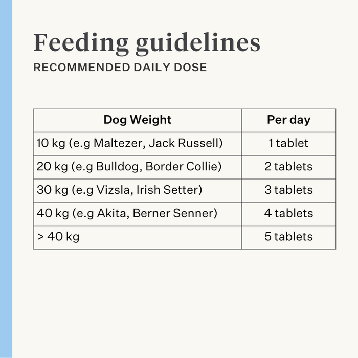 Natural supplement dog puppy joints ligaments tendons muscles | localization: EN