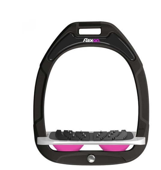Strzemiona Flex-On Green Composite Black/Grey/Pink Z Skośne, kolce - Cavalo