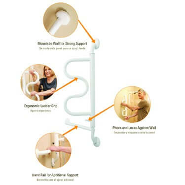 The Curve Grab Bar - Toilet Rail