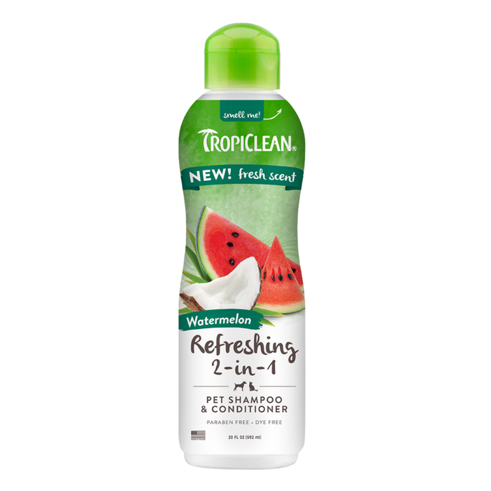 TropiClean Watermelon Deep Cleansing 2-In-1 Pet Shampoo & Conditioner
