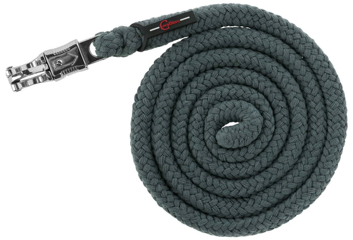 Uwiąz dla konia Doria, bezpieczny karabińczyk, 200 cm, zielony, Covalliero - Cavalo