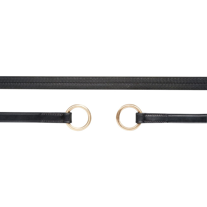 Wodze gumowe Schockemohle Black/Gold - WB (Full) - Cavalo