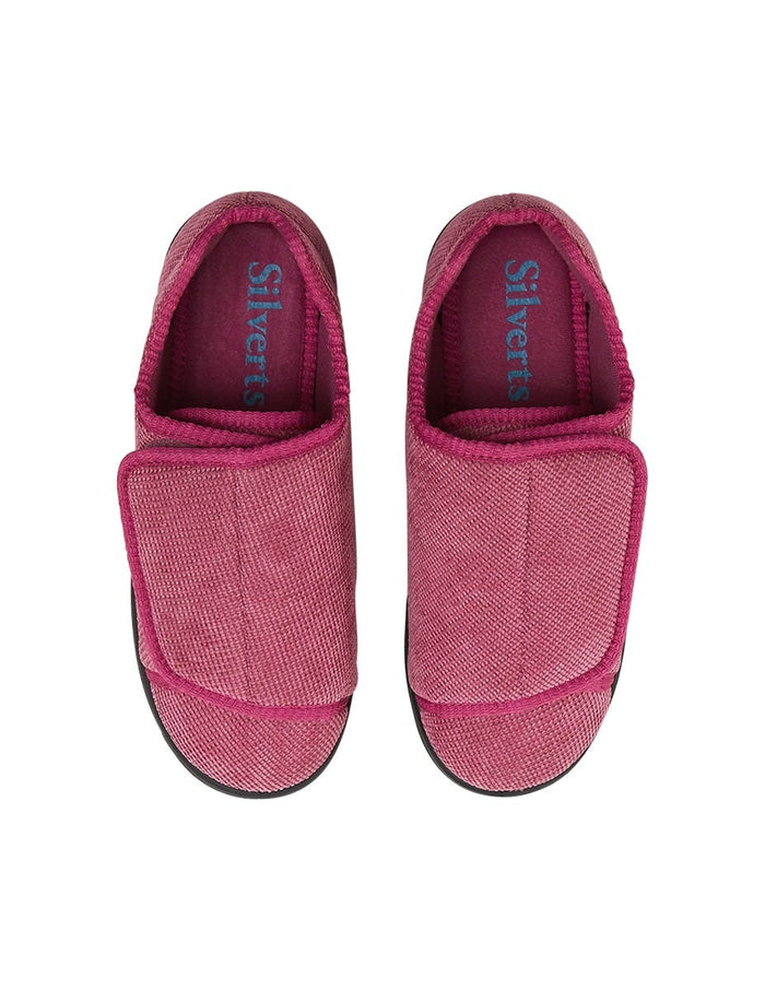 Women’s Slippers with Easy Closures – Adjustable Fit (Regular to Extra Wide)